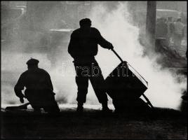 cca 1975 Gebhardt György (1910-1993) budapesti fotóművész hagyatékából 3 db feliratozott vintage fén...