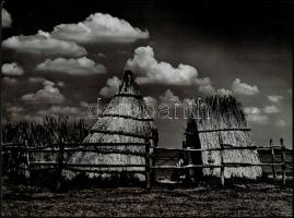 cca 1975 Gebhardt György (1910-1993) budapesti fotóművész hagyatékából 3 db feliratozott vintage fén...