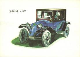 8 db modern vintage automobil képeslap Töreky Ferenc rajzaival / 8 modern vintage automobile postcards with the drawings of Ferenc Töreky