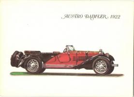 8 db modern vintage automobil képeslap Töreky Ferenc rajzaival / 8 modern vintage automobile postcar...