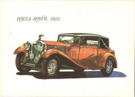 8 db modern vintage automobil képeslap Töreky Ferenc rajzaival / 8 modern vintage automobile postcar...