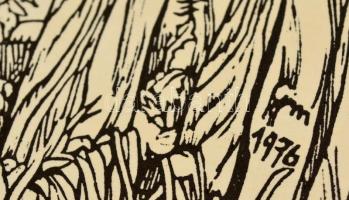 Jelzés nélkül: Bázis. Linó, papír, 35×50 cm