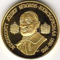 Ungarn, moderne Gedenkmünze, Gold, "Mindszenty", 6,40 gr (0,999), nur 1000 Stück! Erh.:pp ...