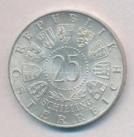 Ausztria 1958. 25Sch Ag "Carl Auer von Welsbach" T:1-,2 Austria 1958. 25 Schilling Ag &quo...