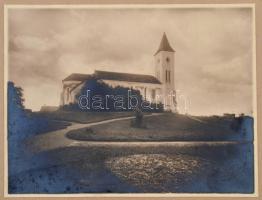 1929 Óföldeák, Návay János (1901-1954) és Haász Zsuzsanna (1912-?) esküvője, 5 db fotó kartonra raga...