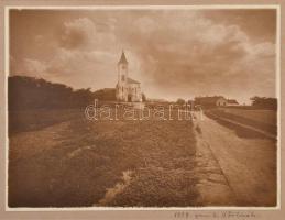 1929 Óföldeák, Návay János (1901-1954) és Haász Zsuzsanna (1912-?) esküvője, 5 db fotó kartonra raga...