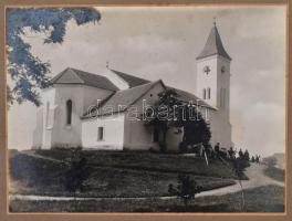 1929 Óföldeák, Návay János (1901-1954) és Haász Zsuzsanna (1912-?) esküvője, 5 db fotó kartonra raga...