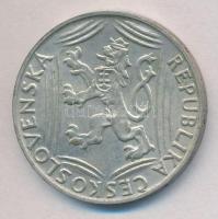 Csehszlovákia 1948. 100K Ag "Függetlenség" T:2 Czechoslovakia 1948. 100 Korun Ag "Ind...