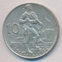 Csehszlovákia 1954. 10K Ag A szlovák felkelés 10. évfordulója T:2  Czechoslovakia 1954. 10 Korun Ag 10th anniversary of the Slovakian Uprising C:XF  Krause KM#40