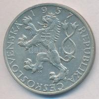 Csehszlovákia 1957D 10K Ag "J.A. Komensky" T:2 Czechoslovakia 1957D 10 Korun Ag "J.A....