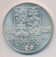 Csehszlovákia 1993. 100K Ag "A Szlovák Múzeum 100. évfordulója" T:1- 
Czechoslovakia 1993...