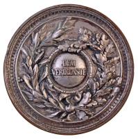 Német Birodalom 1876. "Dem Verdienste (A szolgálatért)" ezüstözött Br emlékérem, nem erede...