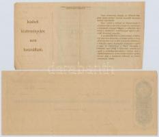 Budapest 1906-1943. 10db-os váltó tétel, közte egy kitöltetlen darab, bélyegzésekkel, okmánybélyegek...