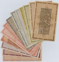 1946. 13db-os vegyes adópengő tétel T:III,III-