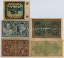Német Birodalom 1915-1923. 9db-os vegyes bankjegy tétel T:III,III-
German Empire 1915-1923. 9pcs of...