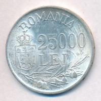 Románia 1946. 25.000L Ag "I. Mihály" T:1-,2 
Romania 1946. 25.000 Lei Ag "Mihai I&qu...