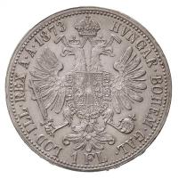 Ausztria 1873. 1Fl Ag "Ferenc József" T:1-,2 ph. / Austria 1873. 1 Florin Ag "Franz J...