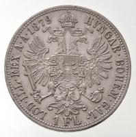 Ausztria 1879. 1Fl Ag "Ferenc József" T:1-,2 apró ph. / Austria 1879. 1 Florin Ag "Fr...