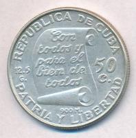 Kuba 1953. 1P Ag "Jose Marti" T:2 felszíni karc
Cuba 1953. 1 Peso Ag "Jose Marti C:X...