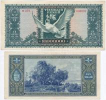 1945. 1.000.000P "Magyar Éremgyűjtők Egyesülete XIX. Vándorgyűlése Sátoraljaújhely 1989. augusz...