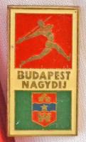 ~1970. "Grand Prix Budapest" kétoldalas Br plakett, eredeti dísztokban "Budapest Nagy...