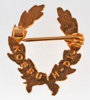 1963. "Kossuth-díj I. fokozata" aranyozott Br kitüntetés, részben zománcozott (22x25mm) T:...