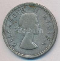 Dél-Afrika 1957. 2 1/2Sh Ag II. Erzsébet T:2 South Africa 1957. 2 1/2 Shilling Ag Elisabeth II C:XF Krause KM#51
