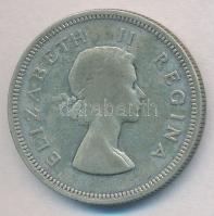 Dél-Afrika 1954. 2Sh Ag II. Erzsébet T:3 South Africa 1954. 2 Shilling Ag Elisabeth II C:F Krause KM#50