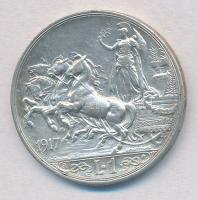 Olaszország 1917R 1L Ag "III. Viktor Emánuel" T:2
Italy 1917R 1 Lira Ag "Vittorio Em...