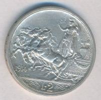 Olaszország 1914R 2L Ag "III. Viktor Emánuel" T:1-,2
Italy 1914R 2 Lira Ag "Vittorio...