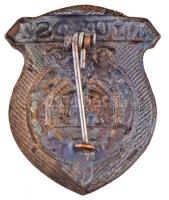 ~1920-1930. "NYUKOSZ (Nyugdíjas Katonatisztek Országos Szövetsége)" Br jelvény, részben zo...