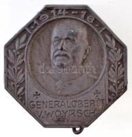 Osztrák-Magyar Monarchia 1916. V. Woyrsch Vezérezredes 1914-16 Zn sapkajelvény (31,5x32mm) T:1- / Austro-Hungarian Monarchy 1916. Generaloberst V. Woyrsch (Colonel General V. Woyrsch) Zn cap badge (31,5x32mm) C:AU