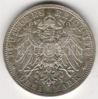 D.Reich/Baden 1912 3M Friedrich II ezüst  T:2