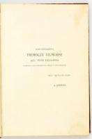 Szeghalmi Szennovitz Gyula: A Vágvidék mondaköre. Gyoma, 1904, Kner Izidor. Félvászon kötésben