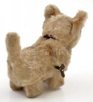 Régi felhúzhatós mozgó macska figura. Kulccsal, működik 15 cm