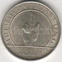 D.Reich/Weimarer Rep.1929A /"Schwurhand"  3M ezüst T:2