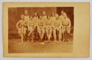 cca 1919 Megszálló Francia katonák Szeged mellett a Tóth tanyánál. 10 db fotólap / Occupying French ...