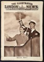 1954 A London Illustated News Erzsébet királynőrő hajóutjjáról szóló száma / Queen Elisabeths ship journey on photos.