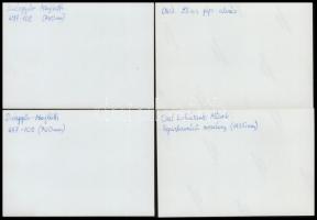 cca 1980 4 db feliratozott  vonat fotó / photos of trains 9x13 cm