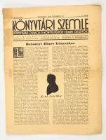 1934 Könyvtári Szemle. I. évf. 8 szám.