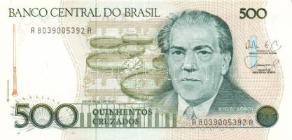 Brazília 1986-90. 500C, 1000C, 10.000C 10CN fny-sal T:I