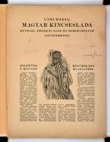 cca 1940 Undi Mária: Magyar kincsesláda. Művészi, eredeti rajz- és hímzésminták gyűjteménye. VI-VII....