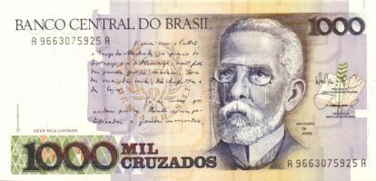 Brazília 1986-90. 500C, 1000C, 10.000C 10CN fny-sal T:I