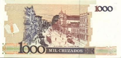 Brazília 1986-90. 500C, 1000C, 10.000C 10CN fny-sal T:I