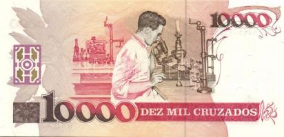 Brazília 1986-90. 500C, 1000C, 10.000C 10CN fny-sal T:I