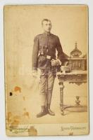 cca 1900 Marosvásárhelyi katona fotója 11x17 cm