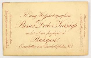 cca 1880 Saxlehner András (1815-1889) ásványvízgyáros fotója 7x10 cm