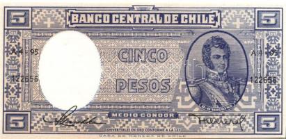 Chile 1947-58. 5P T:I