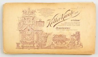 cca 1880-1900 8 db kabinetfotó Koller Károly tanár műterméből 11x17 cm