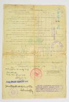 1941 Hazatérési igazolvány, útlevél